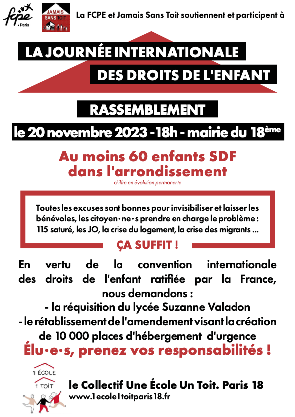 Action Journée de l'enfant